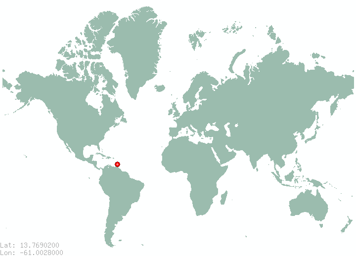 Morne Paul in world map